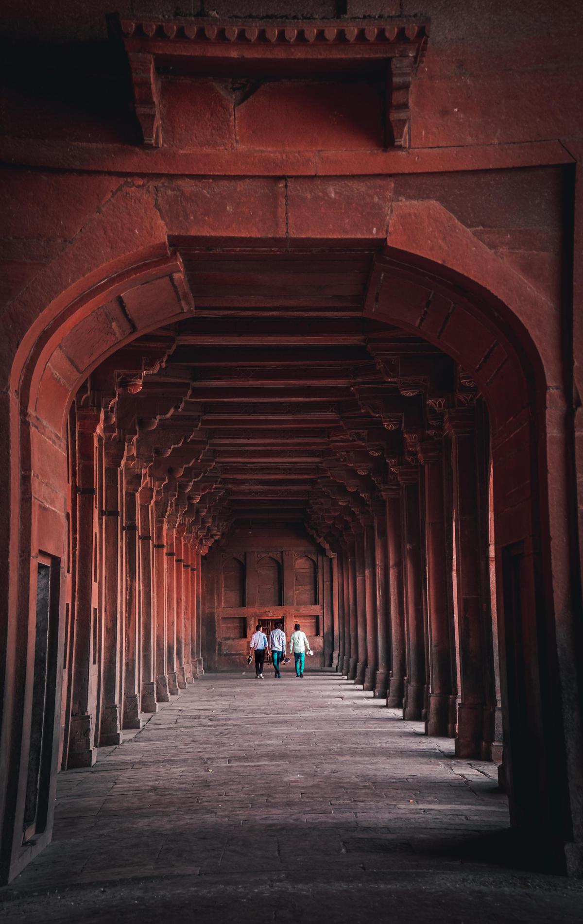 Image of Infrastructure, Red, Pedestrian, Brown, Ceiling, Arch etc.