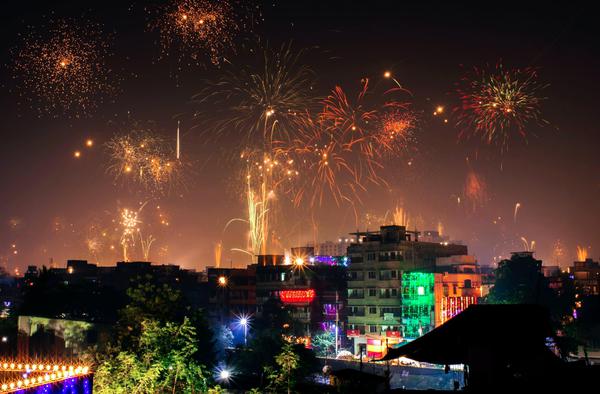Image of Event, Sky, Night, Landmark, Fireworks, New Years Day etc.