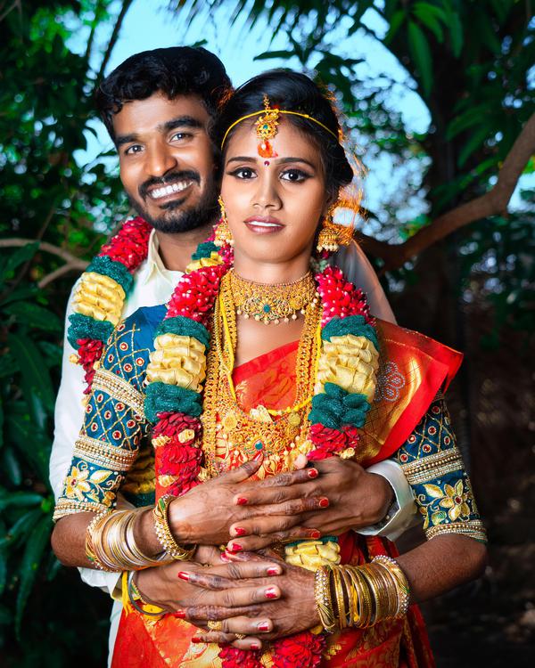 Image of Sari, Temple, Smile, Bride, Happy, People in nature etc.