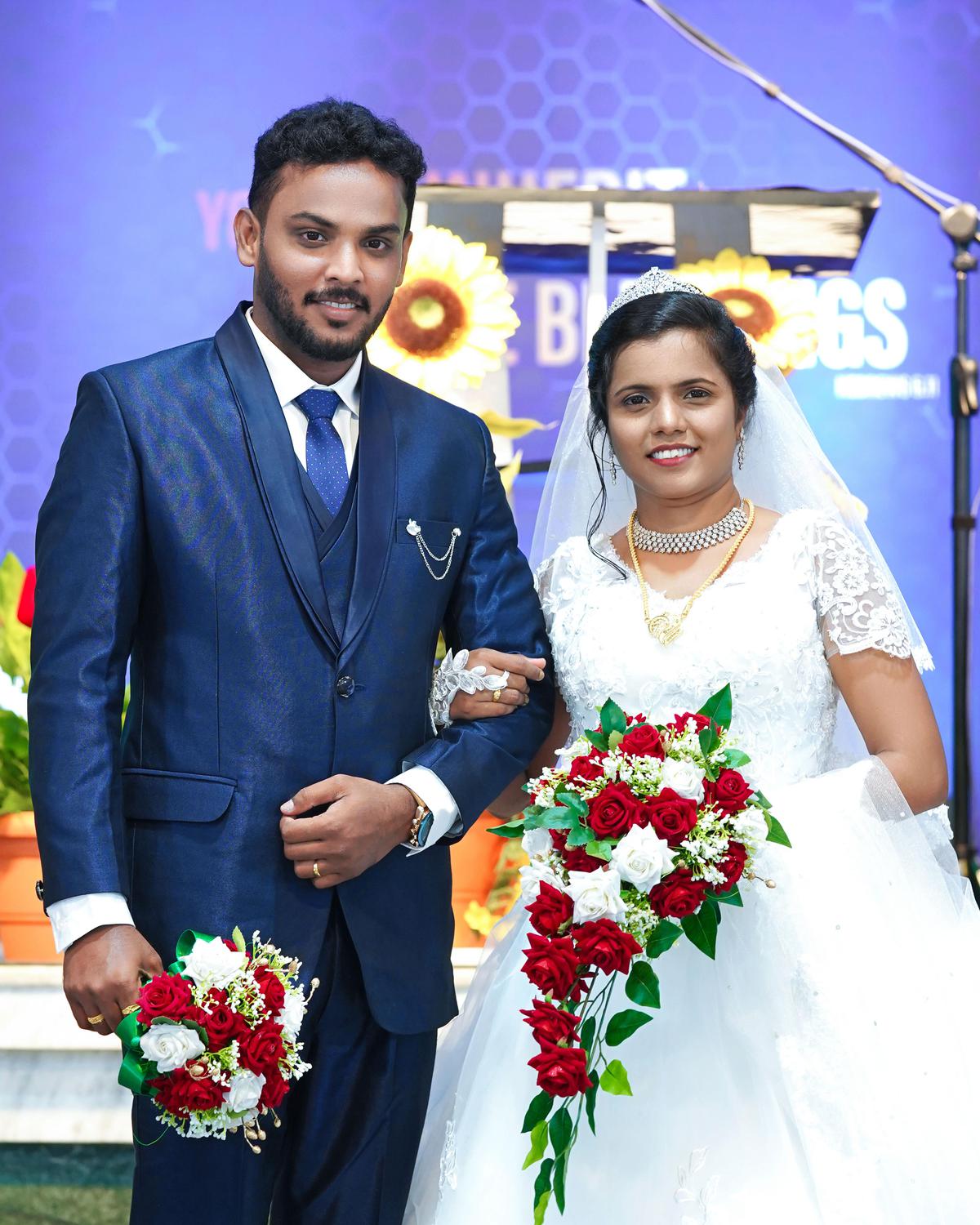 Image of Photograph, Smile, Bride, Happy, Plant, Flower etc.