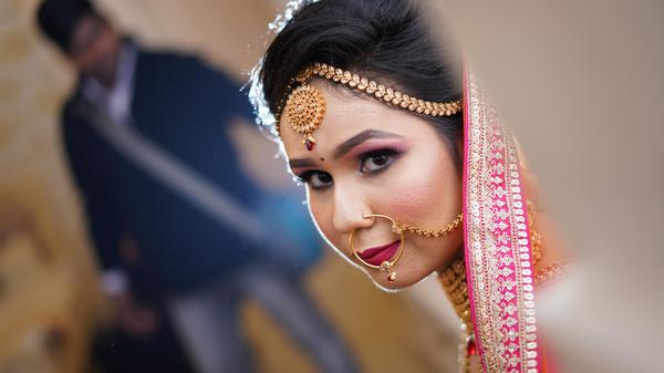 Image of Sari, Temple, Smile, Eye, Eyebrow, Lip etc.