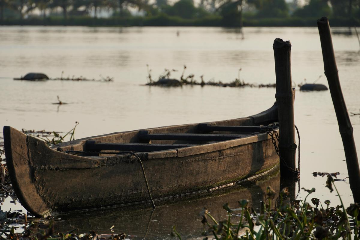 Image of Boat, Bank, Lake, Wetland etc.