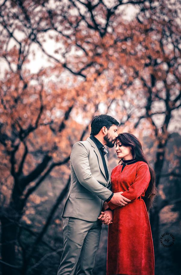 Image of Sky, Outerwear, Bride, Happy, Human, People in nature etc.
