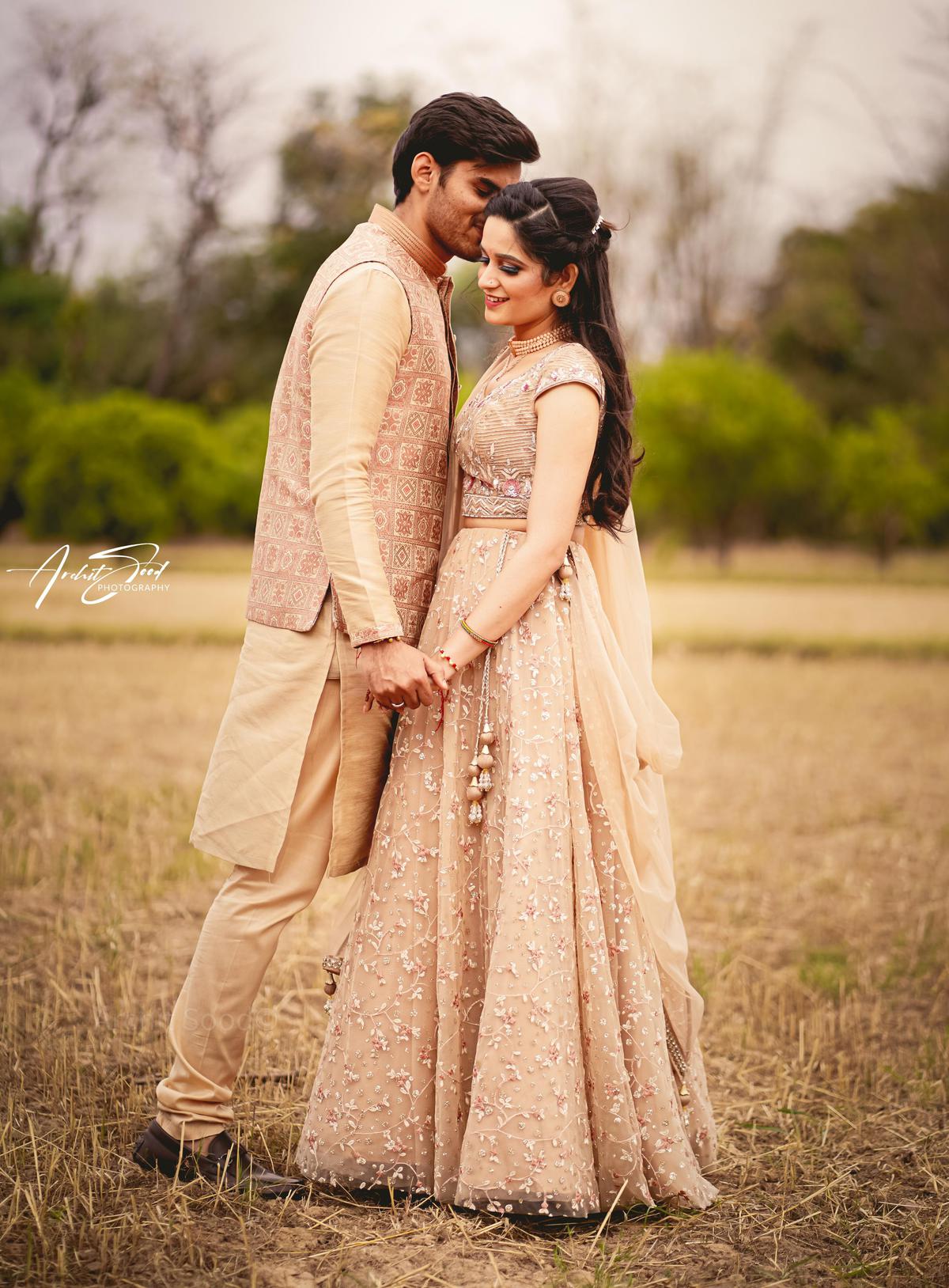 Image of Sky, Smile, Dress, Clothing, Bride, Plant etc.