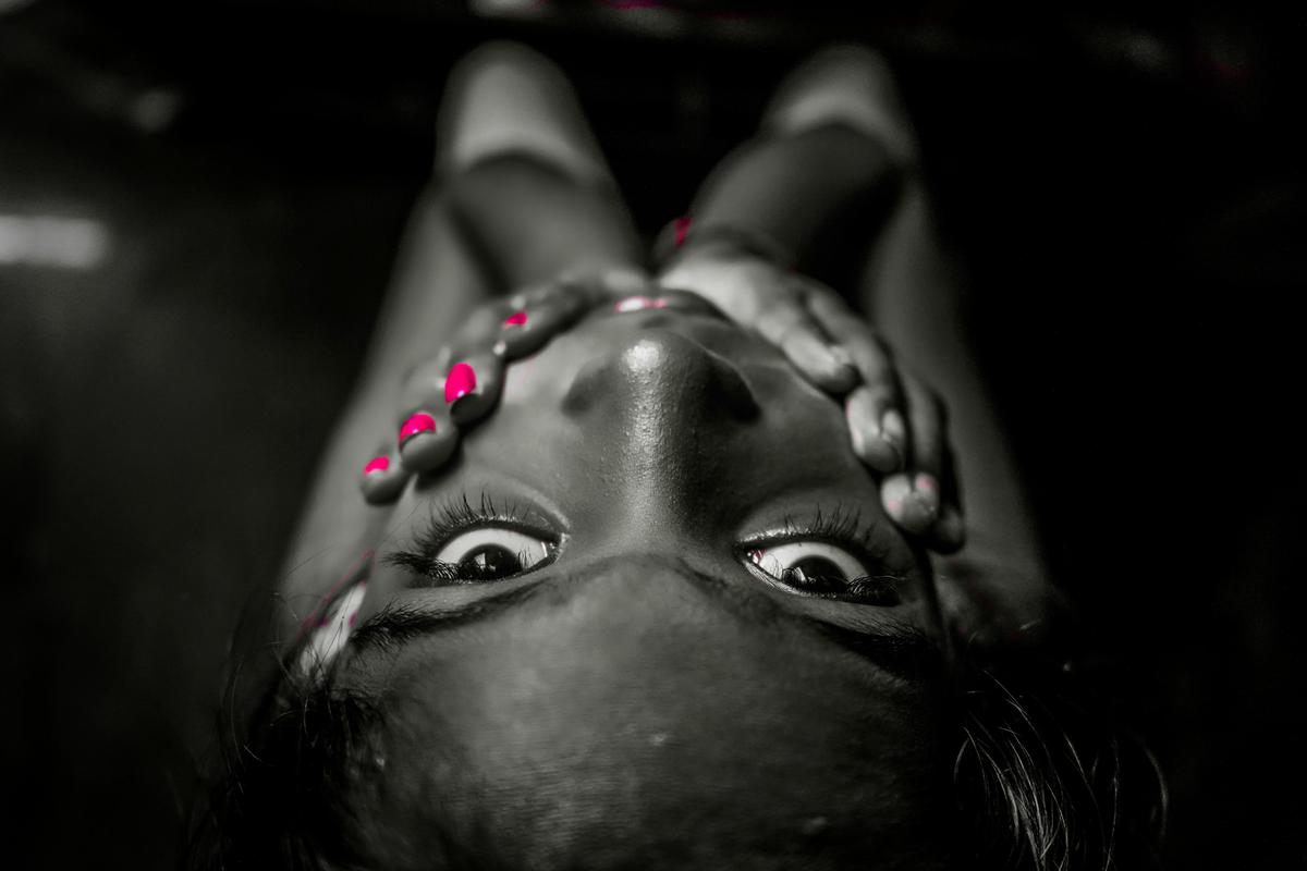 Image of Skin, Head, Pink, Darkness, Black, Eye etc.