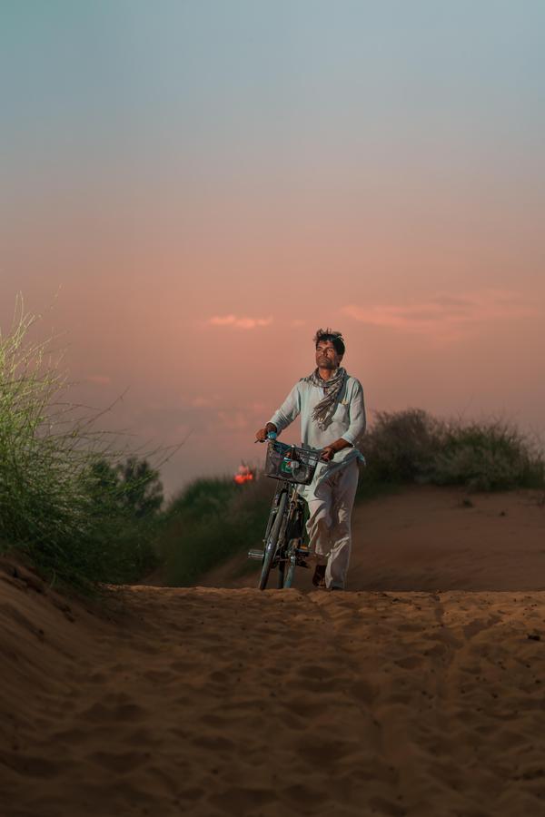 Image of Sand, Sky, Vehicle, Natural environment etc.