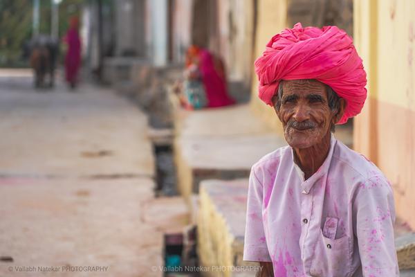 Image of Pink, People, Turban etc.