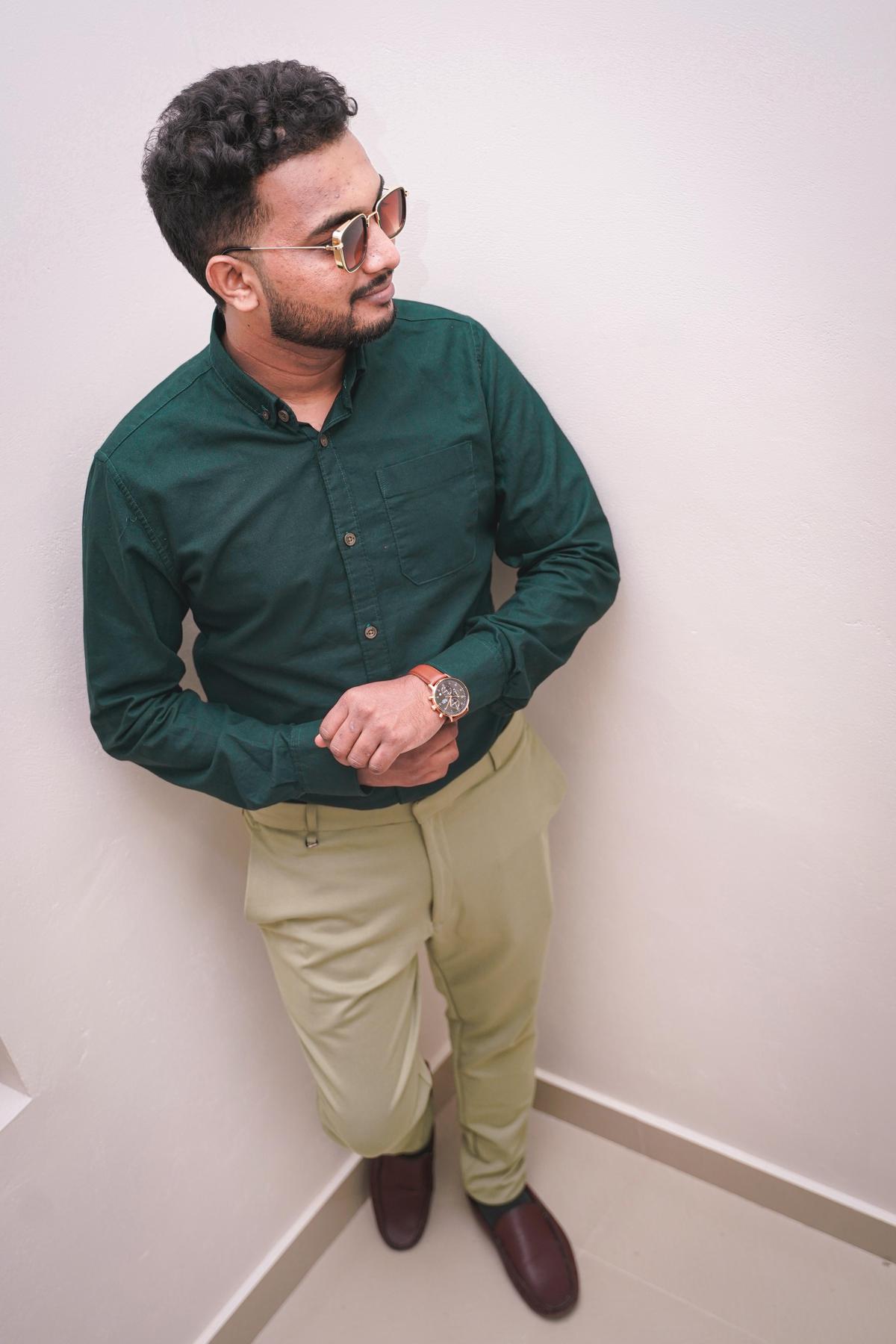 Image of Green, Standing, Eyewear, Khaki etc.