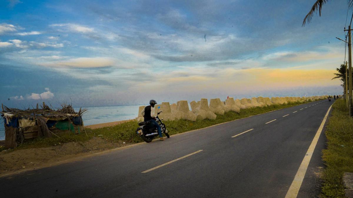 Image of Sky, Cloud, Vehicle, Road, Highway, Mode of transport etc.