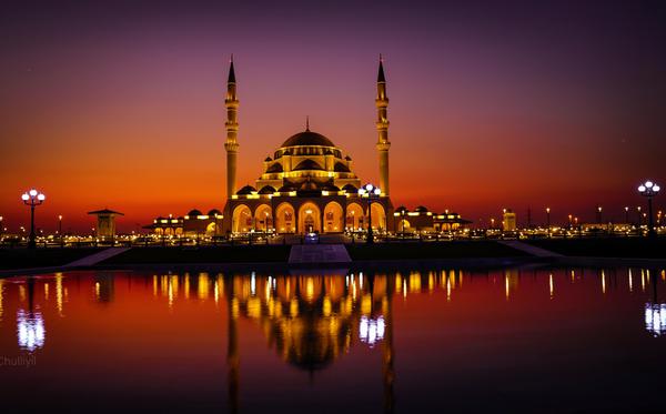 Image of Sky, Night, Architecture, Building, Reflection, Dusk etc.