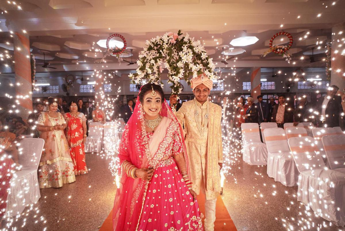 Image of Event, Tradition, Ceremony, Marriage, Sari, Pink etc.