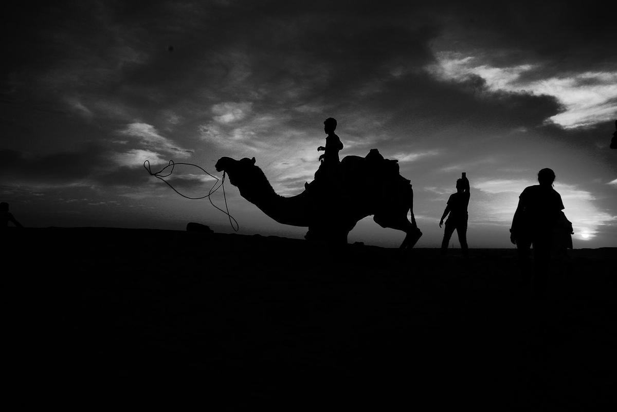 Image of Sky, Cloud, People in nature, Flash photography, Working animal, Gesture etc.