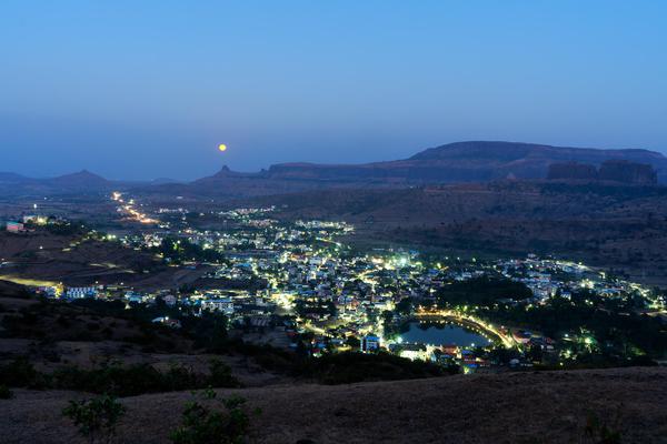 Image of Highland, Sky, Light, Mountain, Building, Dusk etc.