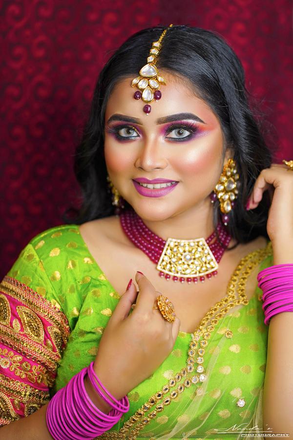 Image of Sari, Mehndi, Beauty, Photo shoot, Makeover etc.