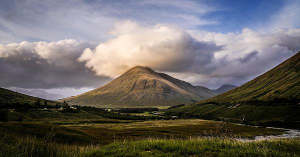 Image of Nature, Highland, Sky, Hill, Mountainous landforms, Mountain etc.