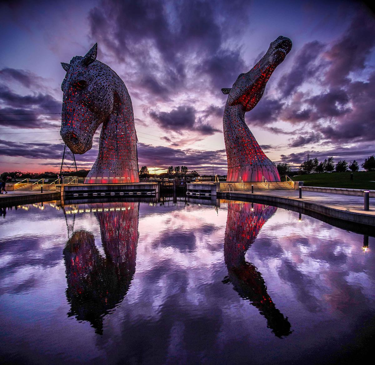 Image of Nature, Sky, Purple, Architecture, Water, Reflection etc.