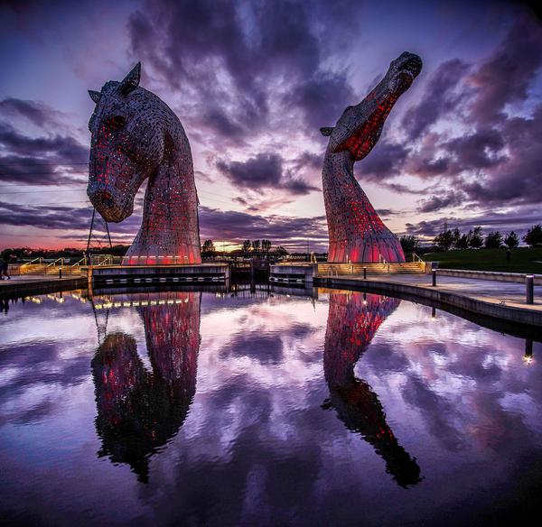 Image of Nature, Sky, Purple, Architecture, Water, Reflection etc.