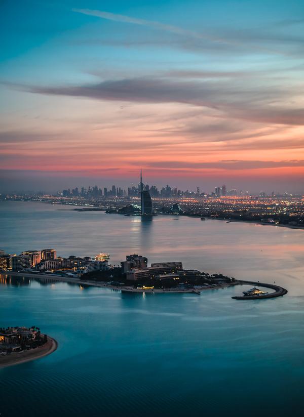 Image of Sky, Afterglow, Sunset, Cloud, Water, Dusk etc.
