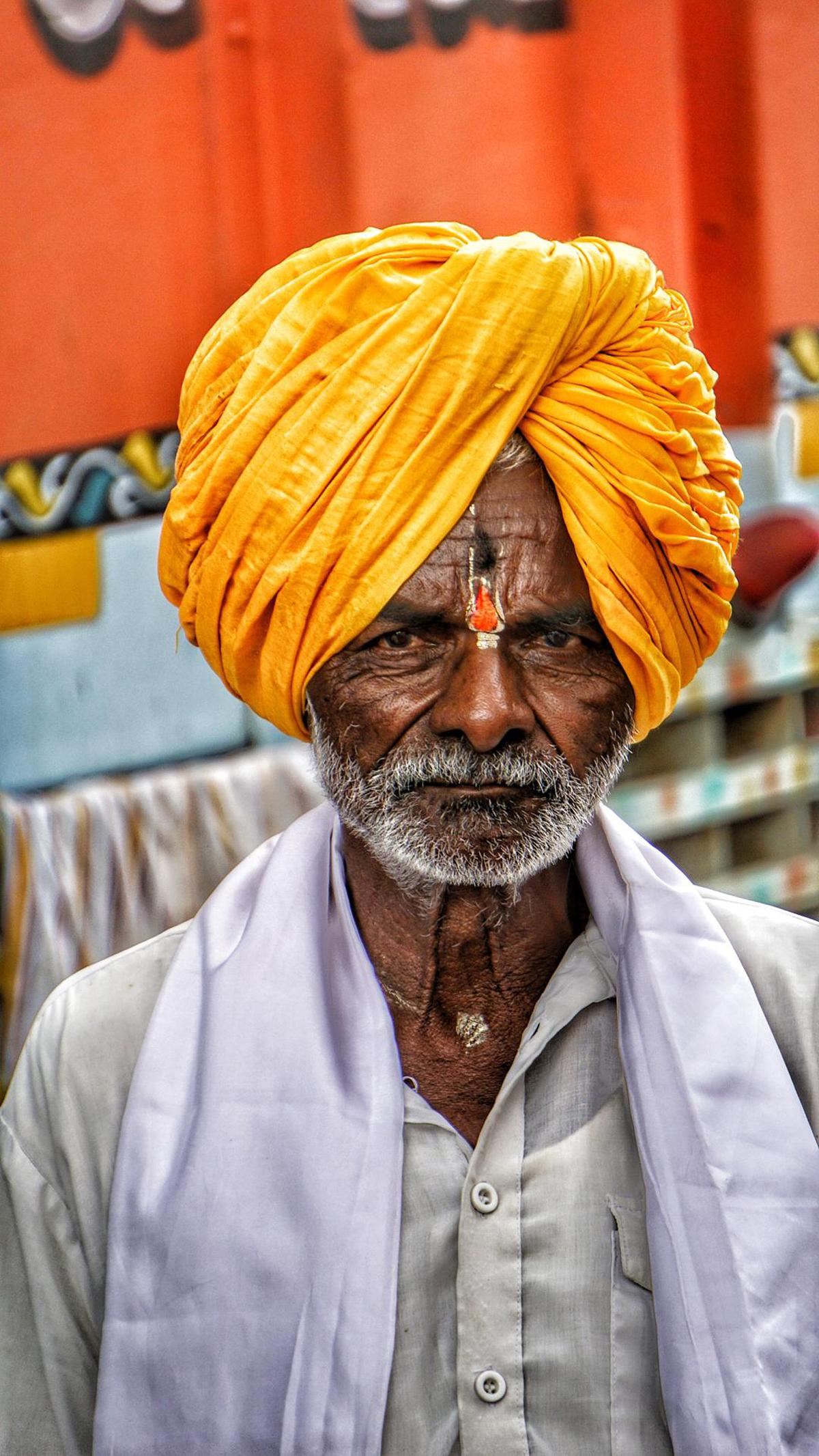 Image of Yellow, Moustache, Turban, Dastar etc.
