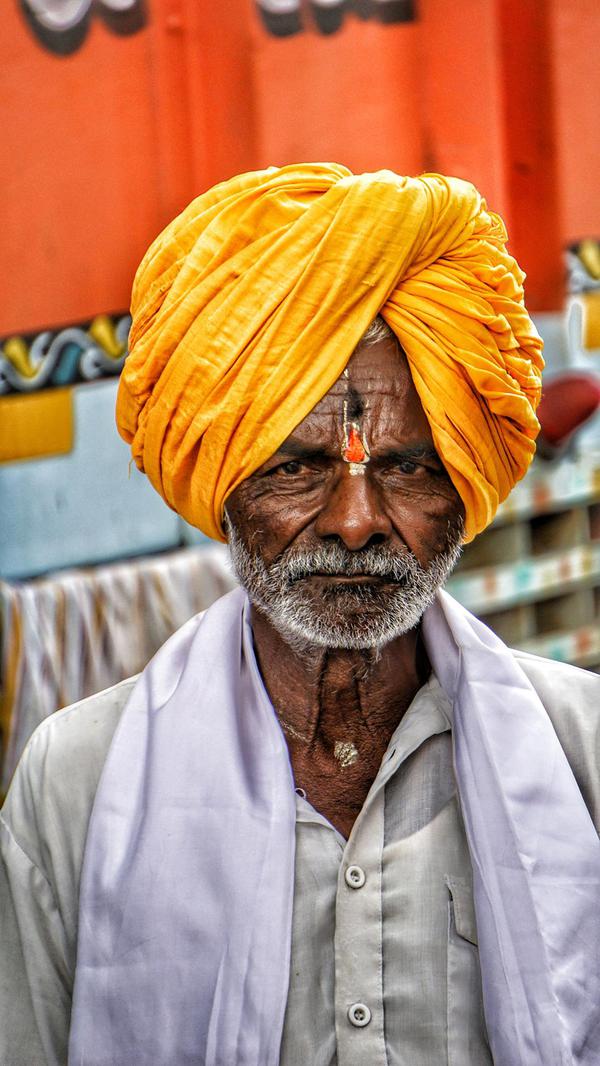 Image of Yellow, Moustache, Turban, Dastar etc.