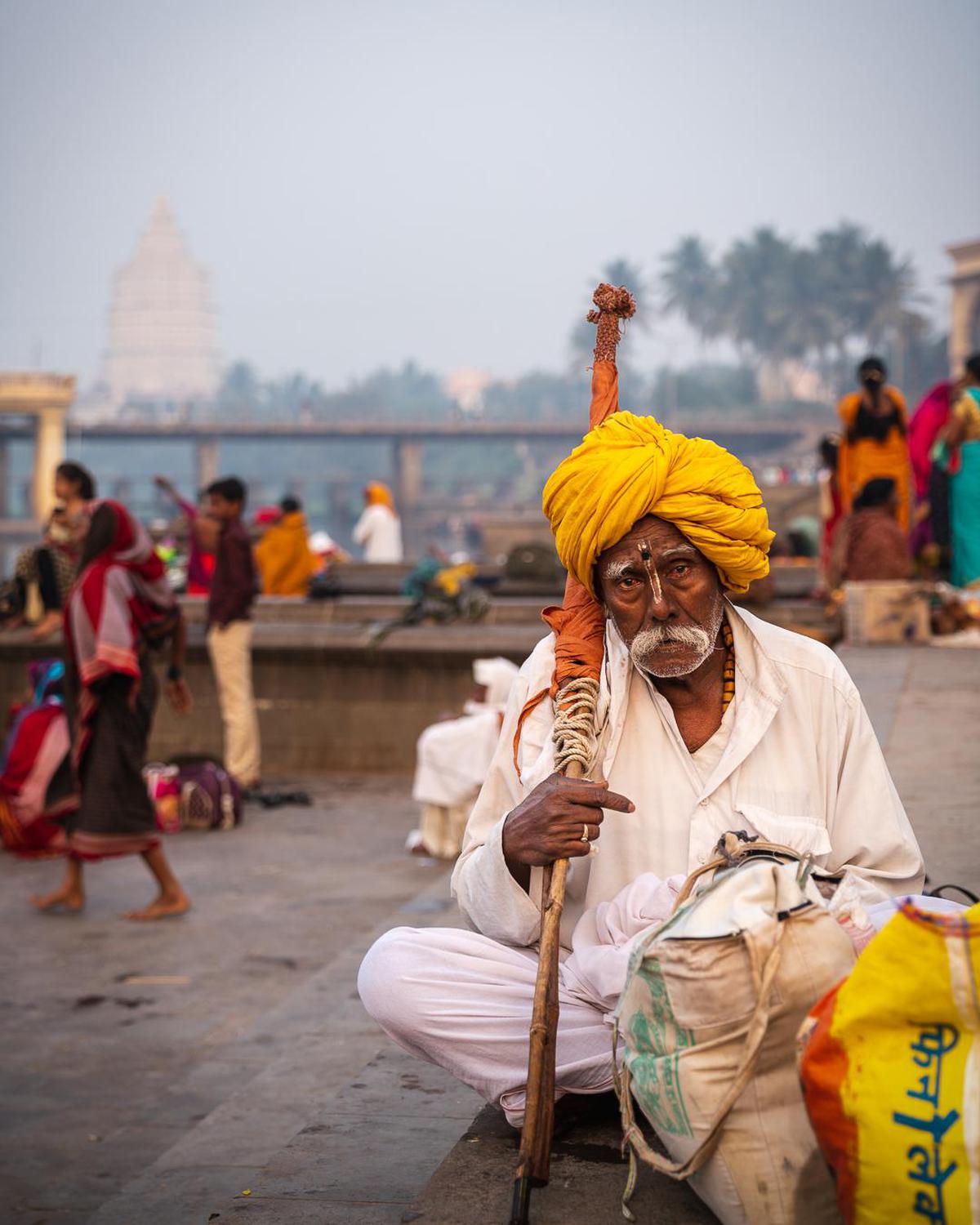 Image of Yellow, People, Tourism etc.