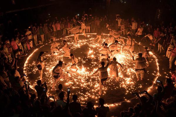 Image of Crowd, Fire etc.