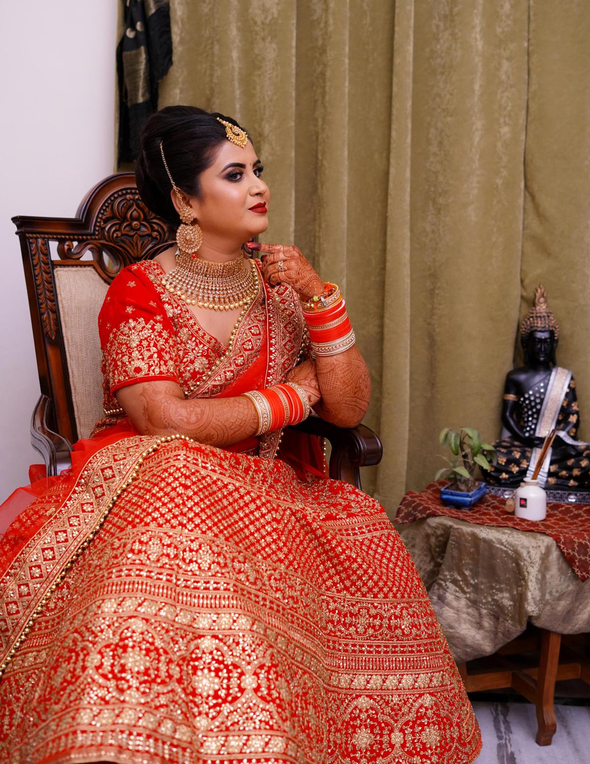 Image of Tradition, Orange, Lady, Dress, Clothing, Formal wear etc.