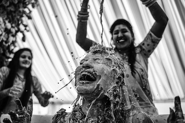Image of Photograph, White, Smile, Black, Happy, Facial expression etc.