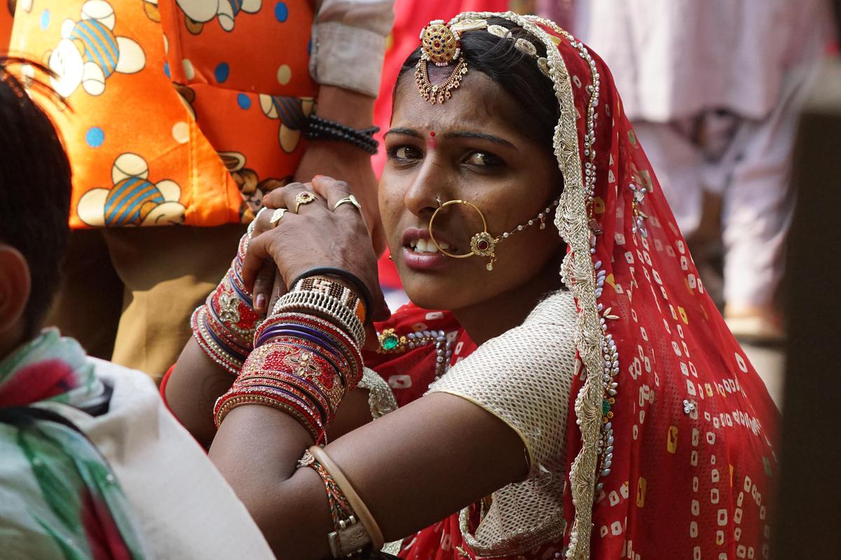 Image of Tradition, Ceremony, Marriage, Sari, Ritual, Bride etc.