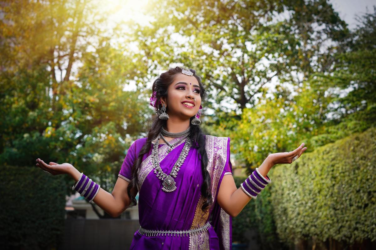 Image of Purple, Dress, Jewellery, Fashion accessory, Magenta, People in nature etc.