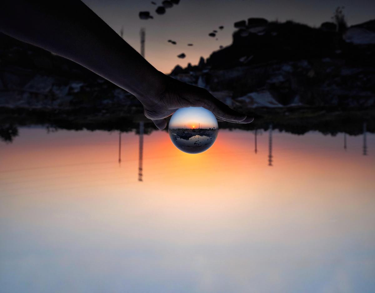 Image of Nature, Sky, Sunset, Cloud, Water, Reflection etc.