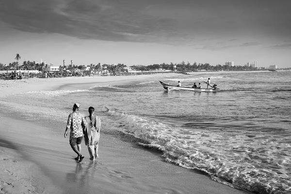 Image of Sky, Cloud, Black-and-white, Water, Style, Beach etc.