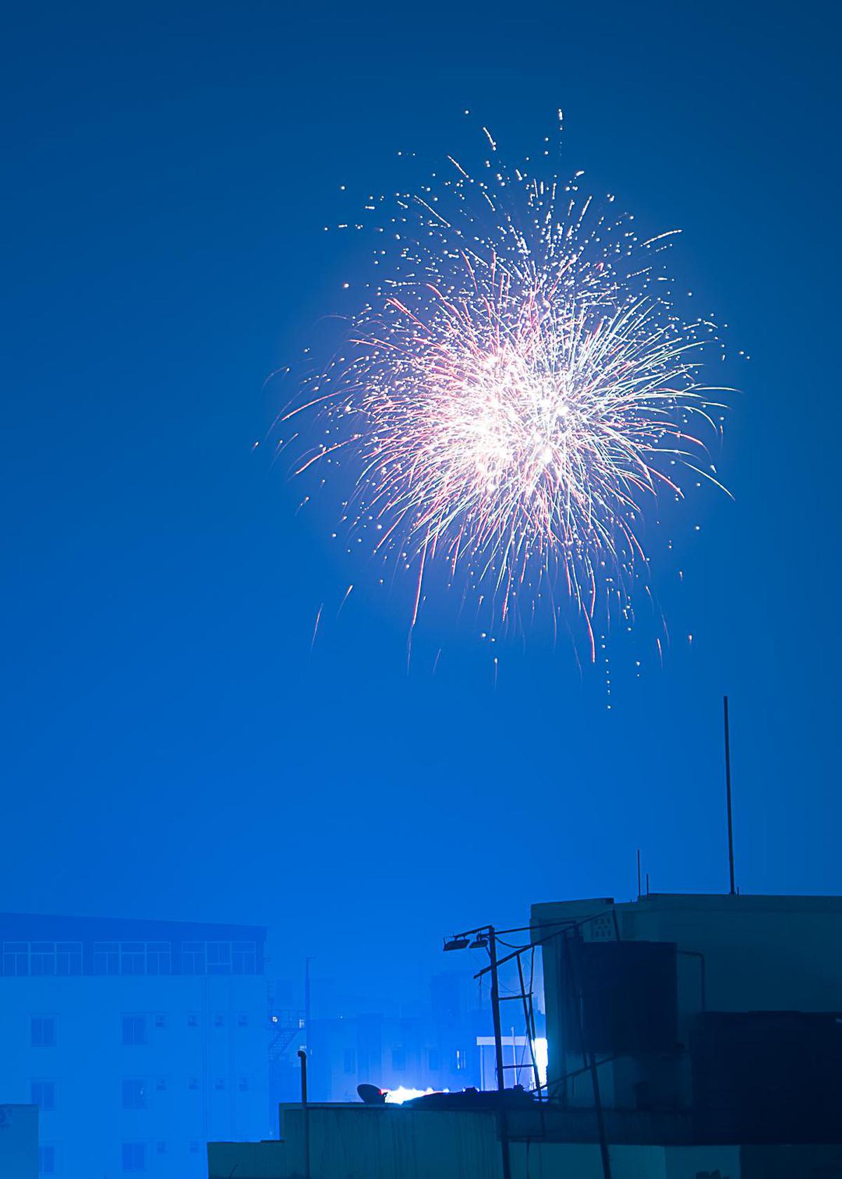 Image of Event, Sky, Night, Blue, Fireworks, New Years Day etc.