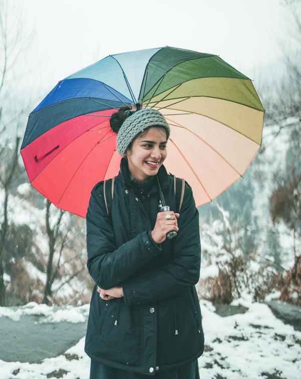 Image of Smile, Black, Outerwear, Human, People in nature, Snow etc.