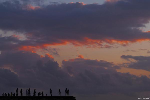 Image of Sky, Afterglow, Red sky at morning, Cloud, Natural landscape, Dusk etc.