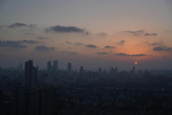 Image of Sky, Afterglow, Cloud, Building, Dusk, Atmosphere etc.