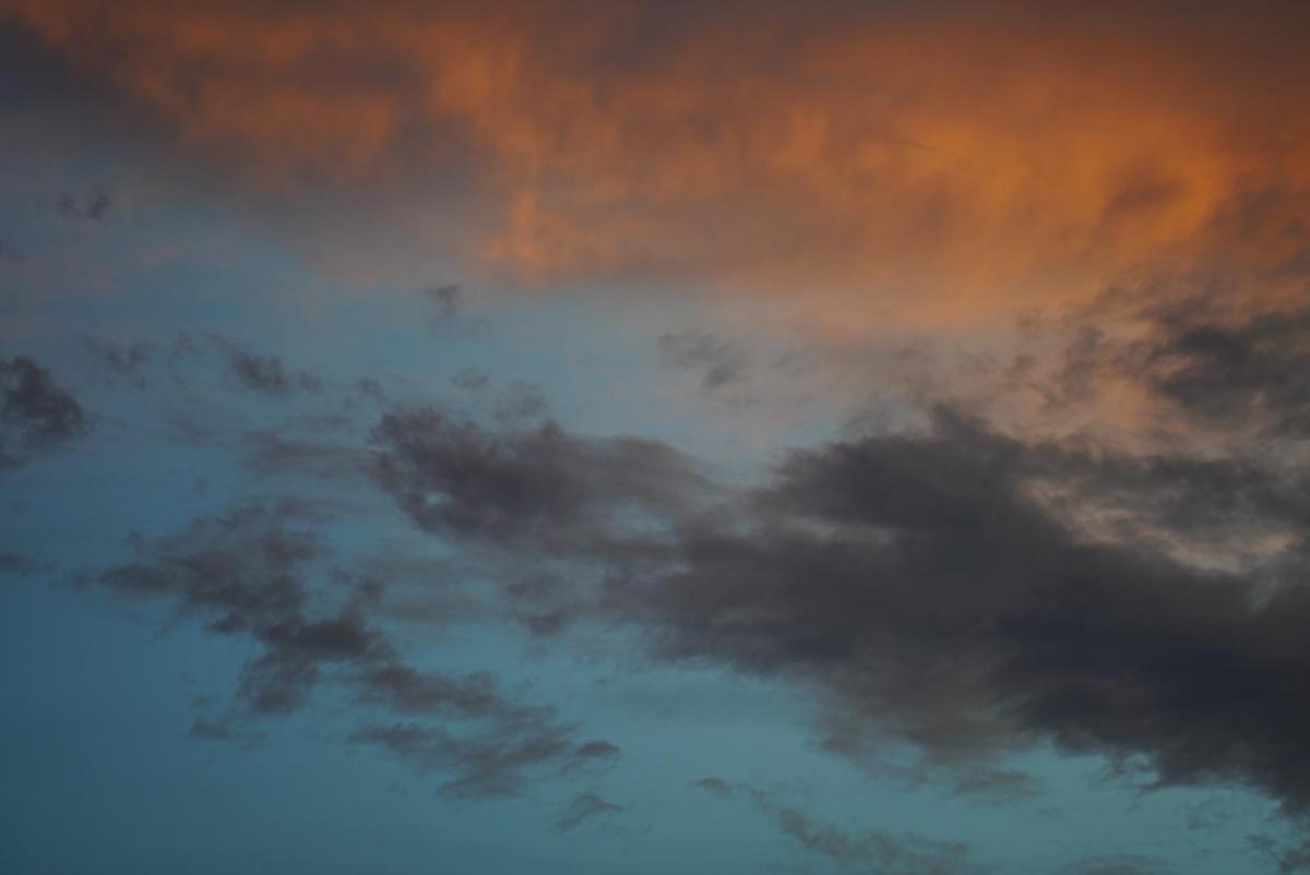 Image of Sky, Afterglow, Cloud, Natural landscape, Dusk, Blue etc.