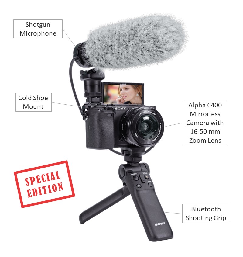 Sony Vlogging Kit with Accesory Details