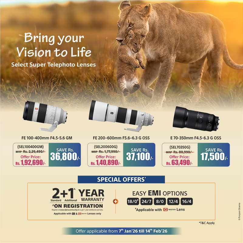 The Biggest Wedding Bonanza on SEL200600G and SEL70350G with SEL100400GM