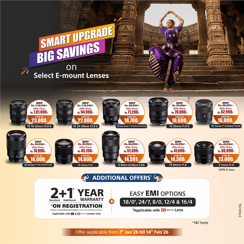 The Biggest Wedding Bonanza on Select E-mount Lenses
