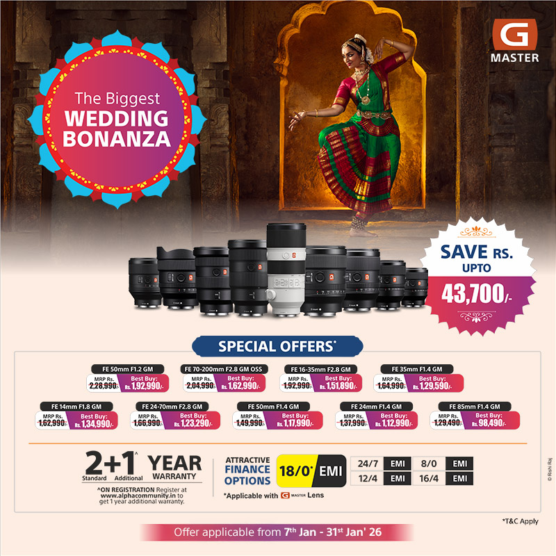 The Biggest Wedding Bonanza on G-Master lenses.