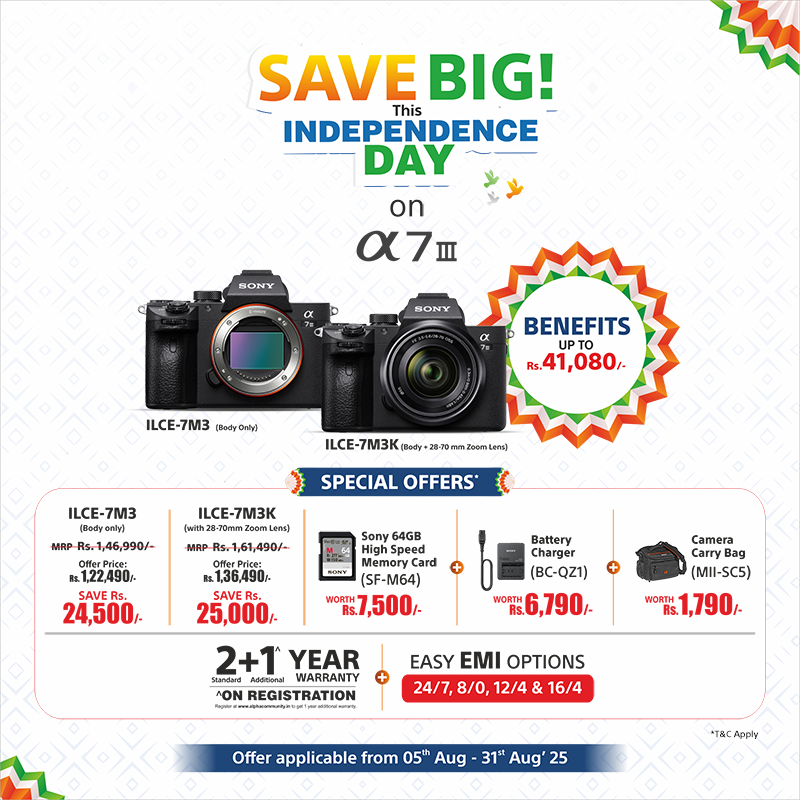 Big savings on ILCE-7M3K and ILCE-7M3