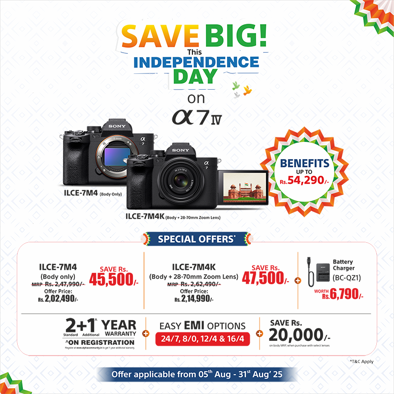 Big savings on ILCE-7M4K and ILCE-7M4.