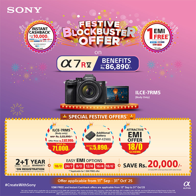 Festive Blockbuster Offer on ILCE-7RM5