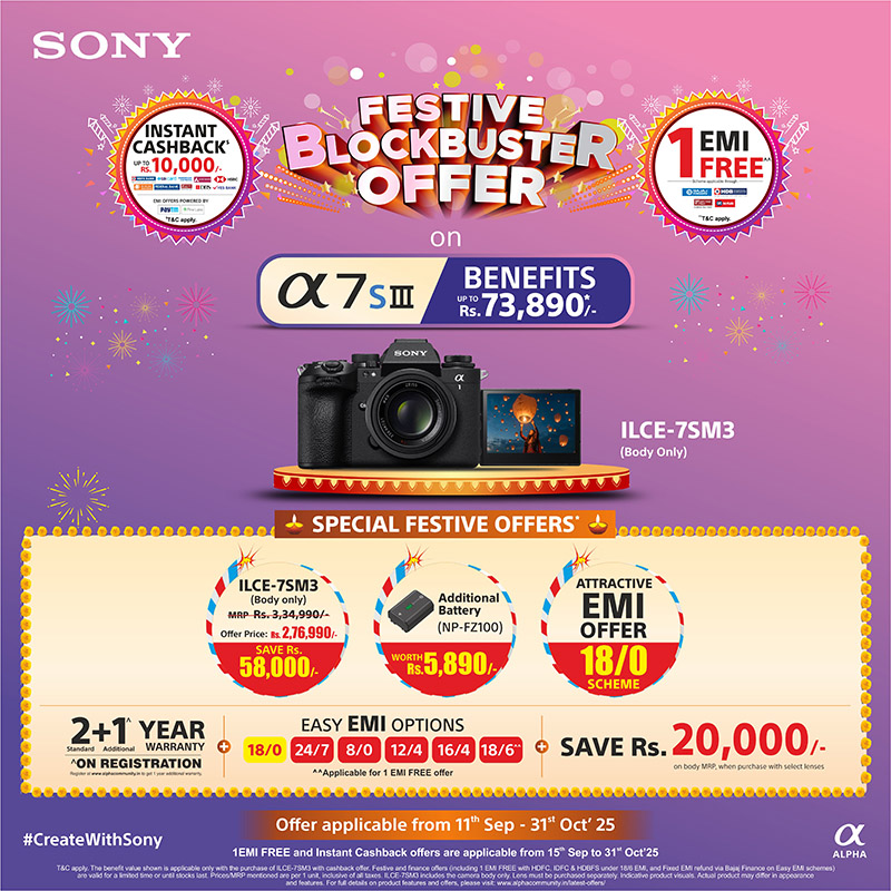 Festive Blockbuster Offer on ILCE-7SM3