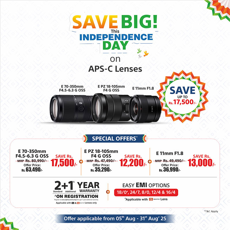 Big savings on SEL70350G, SELP18105G and SEL11F18