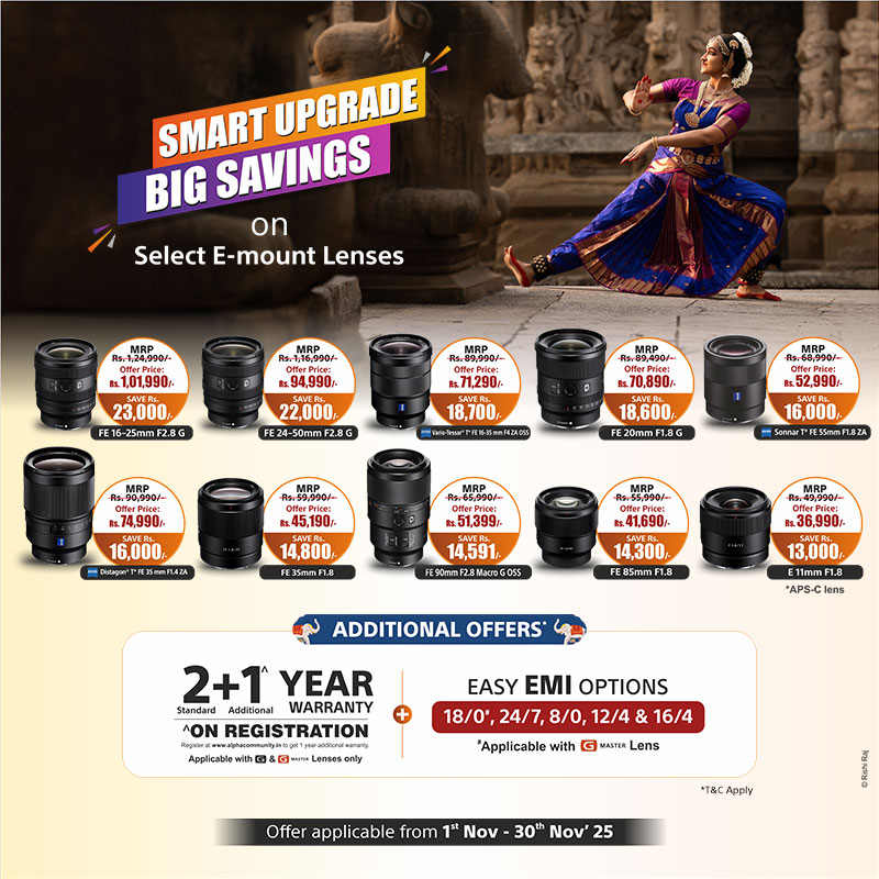 The Biggest Wedding Bonanza on Select E-mount Lenses
