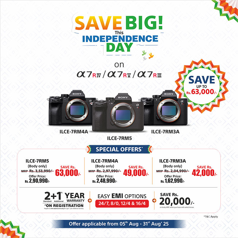 Big savings on ILCE-7RM5, ILCE-7RM3A & ILCE-7RM4A
