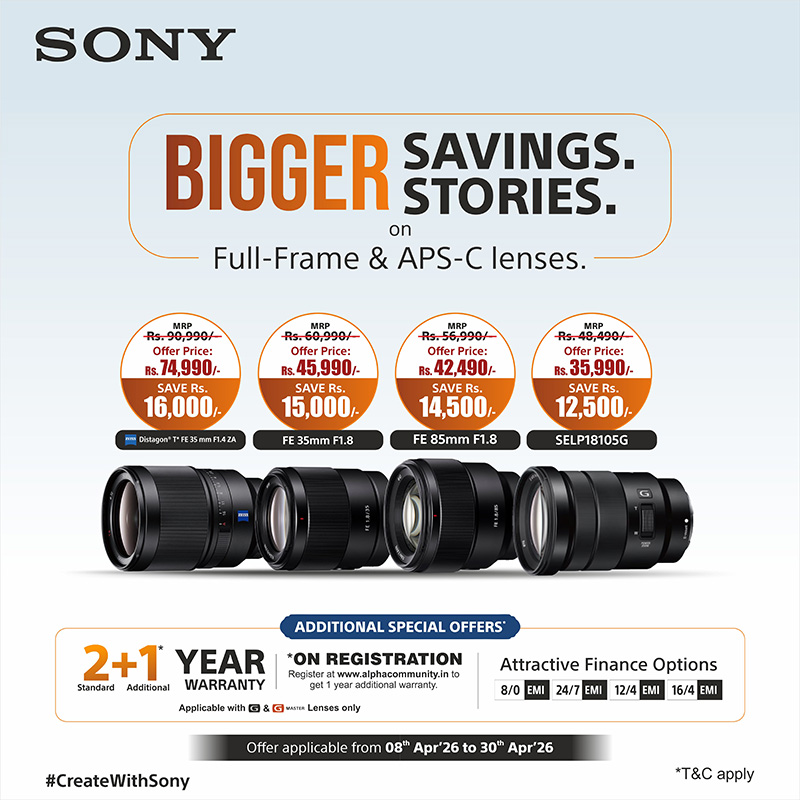 Biggest Savings on SEL35F14Z, SEL35F18F, SEL85F18 and SELP18105G