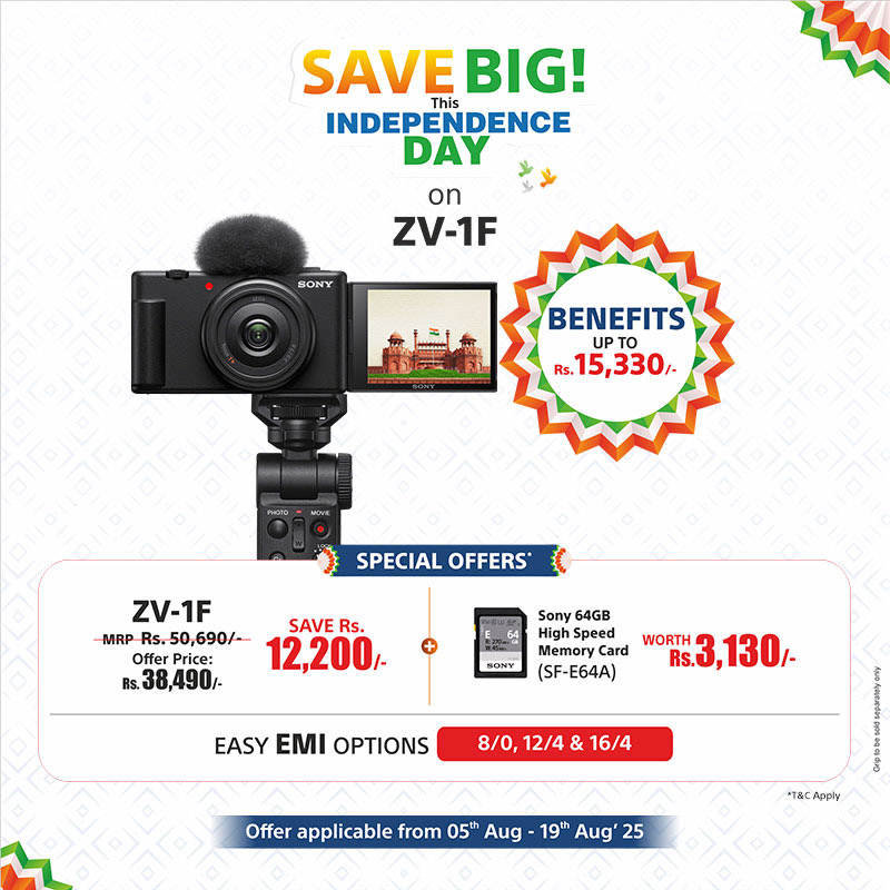 Big savings on ZV-1F